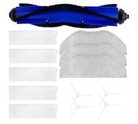 Hosrivae Kit de cepillo lateral y filtro de repuesto para aspiradora Tefal Serie 95 RG7975WH RG7987, incluye 4 cepillos laterales, 1 cepillo de rodillo y 5 filtros