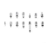 Hosrivae Kit de conectores de purga de freno hidráulico de aleación de aluminio para bicicleta, 13 piezas con tornillos M5/M6/M6-0,5/4 mm y adaptador D8x15/D6/D2/M6 para bicicletas de carretera y