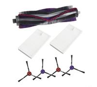 Hosrivae Kit de filtro de cepillo lateral de rodillo principal para Midea M9, E20Plus NERE10s, VCR S10 Plus, ETA-Aurum PRO 6241 Robot Partes Accesorios (A)