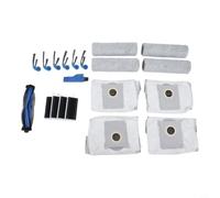Hosrivae Kit de piezas de repuesto para Ecovacs para Deebot T80 para aspiradora Omni Robot, cepillos de rodillo, filtros HEPA, bolsas de polvo, paños de fregona, cepillos laterales y juego de