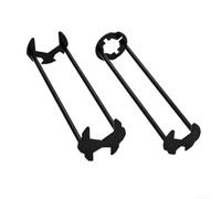 Hosrivae Llave de tubo para instalación de fregadero, herramienta de fontanería de metal ajustable de cuatro garras con cabeza hexagonal, adecuada para grifo y manguera de baño y cocina (A)