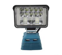 Hosrivae Luz de trabajo LED de 3 pulgadas con puerto de carga USB, foco giratorio de 90-180°, batería de iones de litio, linterna portátil para exteriores para acampar (batería no incluida) (A)