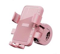 Hosrivae Manillar más espejos retrovisores - Soporte ABS con rotación de 360° agarre de silicona antideslizante para teléfonos inteligentes, motocicleta, eléctrico, soporte de teléfono para bicicleta