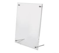 Hosrivae Marco de fotos acrílico, soporte de escritorio transparente para fotos A4/A5 para fotos A6, licencia de negocios o tarjetas de notas, decoración de oficina y hogar (6 pulgadas)