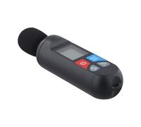 Hosrivae Medidor digital de nivel de sonido 30-130dB, probador de ruido con/modo lento, detector de decibelios LCD retroiluminado y uso doméstico, negro