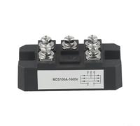 Hosrivae Módulo rectificador de puente MDS-100A 1600V 5 terminales Diodo de onda completa trifásico para CA DC Motor Drive Inverter Carga de batería Compatible con