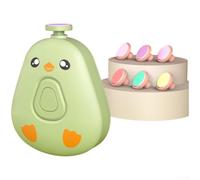 Hosrivae Molinillo de uñas para bebé, recortador de uñas recargable por USB con 6 cabezales, bajo nivel de ruido 40 dB, 3 velocidades, recién nacidos y adultos, lima de uñas segura (E)