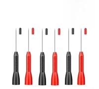 Hosrivae Multímetros de sondas de prueba de perforación de aislamiento, sondas de aguja no destructivas de 10 A 600 V con puntas de latón aisladas en PVC, 84.3 mm de longitud (paquete de 4 o 6