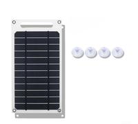 Hosrivae Panel solar flexible de 10 W y 6 V, solar monocristalino portátil con salida USB de 5 V, IP65 impermeable, hoja delgada para camping, senderismo, mochileros y aventuras al aire libre