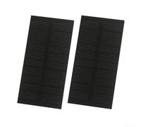 Hosrivae Panel solar, placa de carga de polisilicio de 0,5 W, 5 V, 80 x 40 x 2 mm, color negro, paquete de 2 para batería de 3,7 V-5 V para dispositivos pequeños