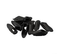 Hosrivae Paquete de 10 abrazaderas de tubo de cable para líneas de freno y cambio, hebillas de carcasa de plástico de ingeniería integradas de 31 mm x 8 mm, color negro ligero