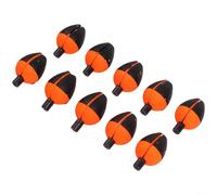 Hosrivae Paquete de 10 flotadores de pesca ajustables de alta flotabilidad para lucio, trucha y peces gruesos, para bobinas de EVA con deslizador ajustable en profundidad, compactos de 3.04 x 2.1 cm