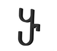 Hosrivae Paquete de 2 ganchos para paraguas de coche, organización para cajuela, sin taladro, ruido, agitación, clip compatible con la mayoría de vehículos, material, 7 x 13 x 2 cm, color negro