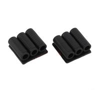 Hosrivae Paquete de 2 taladros laterales para brocas - Funda de herramientas de agarre hexagonal de 1/4 pulgadas de cambio rápido, elástica, compacta y ligera, se adapta a la mayoría de taladros