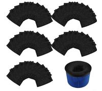 Hosrivae Paquete de 30 calcetines de filtro para piscina, malla de nailon superfina elástica para piscinas sobre el suelo, se adapta a cestas de 13 x 22 cm, elástico hasta 55 cm, Reusab (negro)