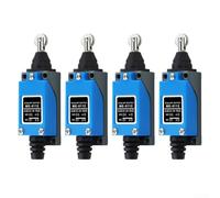 Hosrivae Paquete de 4 interruptores de límite de rodillo ME-8112, interruptor de viaje momentáneo NO 250 V 6 A, sensor de émbolo, taller y control de fábrica