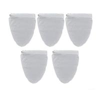 Hosrivae Paquete de 5 bolsas de queso de malla fina de nailon reutilizables para colar yogur, café frío, almendra/soja/leche de avena, jugo y cerveza, aptas para lavavajillas, BPA, paños de filtro de