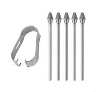 Hosrivae Paquete de 5 puntas de repuesto para Samsung Tab S11 S11, punta de lápiz capacitivo de fieltro plateado con herramienta de dibujo de escritura suave, accesorios de 20 mm (5 piezas No. 1)