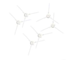 Hosrivae Paquete de 6 cerdas flexibles de repuesto para limpiador lateral de robot confiable Bxrv500e con cepillos compatibles con Bxrv500e, serie de montaje al vacío para Blackdecker Nylon