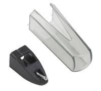 Hosrivae Para Ortofon para Concorde OM Super Stylus de repuesto, aguja de cartucho para tocadiscos DJ, ABS + construcción de metal (negro)