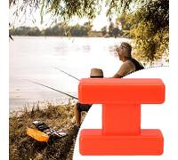 Hosrivae Para pesca de carbohidratos, indicador de línea flotante para cable de polietileno, bobinador en forma de I con hebilla de cambio rápido, aparejo de terminal de polietileno naranja (tamaño L