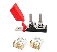 Hosrivae Para portafusibles de batería, bloque de fusibles impermeable de 400 A para coche RV Marine para inversor de batería, protección de circuito sensible para sistemas de fuente de alimentación