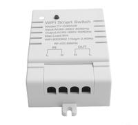 Hosrivae Para Tuya Smart Relay Switch, 30A WiFi Timer Controller For AC 85-265V, 433MHz Remote Module With App And Voice Control For Home Lighting Control
