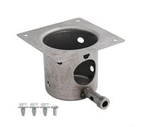 Hosrivae Parrillas de pellets de hierro resistente para quemar fuego, reemplazo de quemador integrado mejorado compatible con modelos Zgrills con kit de encendido (A)