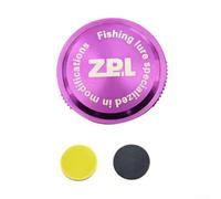 Hosrivae Perilla de ajuste fino para carrete de pesca, aleación de aluminio para rosca M16 x 0,5 mm con 2 arandelas, compatible con Curado, para carretes de cebo Bantam y tanque (morado)