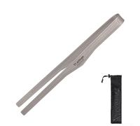 Hosrivae Pinzas de camping para barbacoa y cocinar al aire libre, clip ligero de 1,8 mm de grosor antioxidante con puntas texturizadas antideslizantes, ideal para cámara (L)