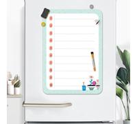 Hosrivae Pizarra blanca magnética reescribible para nevera, tablero de anuncios de películas, organización de cocina, calendario de borrado a prueba (CT015)