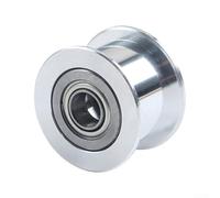 Hosrivae Polea tensora de acero inoxidable para Bambu P2S, diseño de bajo ruido de doble rodamiento, para mecanizado CNC para un funcionamiento suave de la correa y ajuste preciso