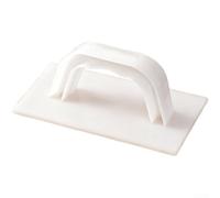 Hosrivae Prensa crujiente de copo de nieve de turrón con base extraíble, herramienta de polipropileno lateral para dar forma uniforme, aplanamiento rápido grande, blanco (A)