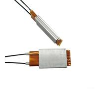 Hosrivae PTC - Placa calefactora, elemento de calefacción constante de 12 V para aire acondicionado, cortinas de aire caliente y deshumidificadores, plata + negro, 20 mm (12 V 120 ℃)