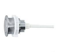 Hosrivae Pulsador de tanque de inodoro de descarga simple, plástico ABS, resistente al óxido y para una fácil instalación, para baños domésticos, hoteles y baños públicos