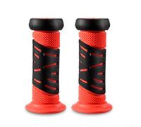 Hosrivae Puños de goma para manillar de bicicletas y scooters infantiles, antideslizantes, para una fácil instalación, par de colores surtidos (rojo/azul/rosa/verde/naranja/amarillo/negro (rojo)