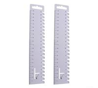 Hosrivae Regla de costura suave ultrafina de 21 cm, herramienta de medición de acolchado de plástico para margen de costura y líneas curvas, paquete de 2