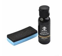 Hosrivae Restaurador de plástico para exteriores de automóviles, reparación y reacondicionamiento de molduras, parachoques y piezas de plástico interiores, no aceitoso con resina de sílice, 50 ml (30