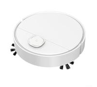 Hosrivae Robot aspirador y limpiador de fregona con fuerte succión, carga, navegación, fregona lavable para pelo de mascotas y suelos duros, haga clic en Start Home (blanco)