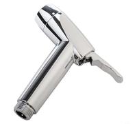 Hosrivae Rociador portátil de bidé, cabezal de ducha de mano de alta presión con 2 modos, boquilla de enjuague de baño ABS, higiene y limpieza de plantas, G1/2 plateado (plata)