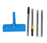 Hosrivae Rodillo de pintura ajustable de 10 pulgadas con poste de extensión de 1,2 m, pintura de pared, kit de cepillo de rodillo azul de PVC para proyectos de renovación del hogar(3)