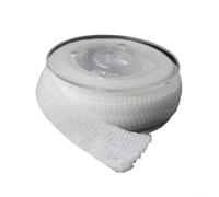 Hosrivae Rollo de malla PVA de 25 mm x 5 m para pesca de carpa, bolsa de cebo soluble en agua, repuesto para cebo de gancho y cebo de tierra (blanco, 30 g)