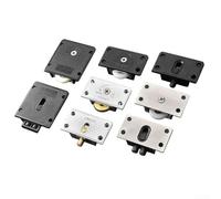 Hosrivae Rueda de puerta corredera para armario, polea de acero inoxidable y plástico con rodamientos lisos, rodillos silenciosos para armarios, cajones, 1 pieza (B)