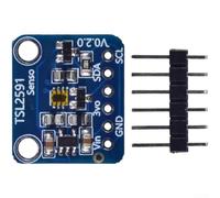 Hosrivae Sensor de luz digital TSL2591 con alto rango dinámico de 188uLux a 88000 Lux, dual para detección infrarroja y visible de espectro, bajo consumo de energía
