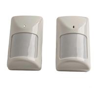 Hosrivae Sensor de movimiento infrarrojo detector de seguridad para mascotas Pir Detección 12 m con 110° de ancho personalizable Pulso inmune montaje en pared ángulo pasivo (2 unidades)