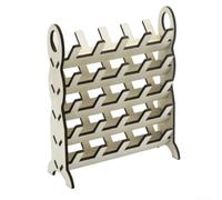 Hosrivae Soporte de hilo de coser desmontable de madera para bordado y manualidades, organizador de hilos compacto que ahorra espacio con soporte de carrete ajustable, 8 x 6.2 x 2.95 pulgadas, 1