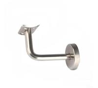 Hosrivae Soporte de pasamanos de acero inoxidable para soporte de barandilla de escalera montado en la pared, soporte de fijación de balaustrada de 60 mm x 60/80/100 mm, compatible con barandillas de