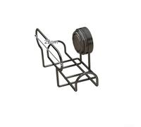 Hosrivae Soporte para toallas de papel montado en la pared, cesta de almacenamiento de gran capacidad para toallitas húmedas, pañuelos, organizador de cocina con ventosa sin taladro, negro, blanco