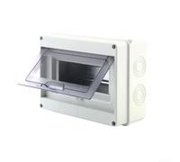 Hosrivae Tablero de distribución impermeable del ABS de la caja del interruptor de 8 vías IP65 con la pared del panel eléctrico casero del tirón 192x145x90m m