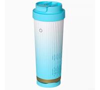 Hosrivae Taza térmica y refrigerada de 12 V con control inteligente para bebidas frías y calientes, calefacción de 55.0 °C a 60.0 °C y refrigeración de 3.9 °C a 10.0 °C, color azul